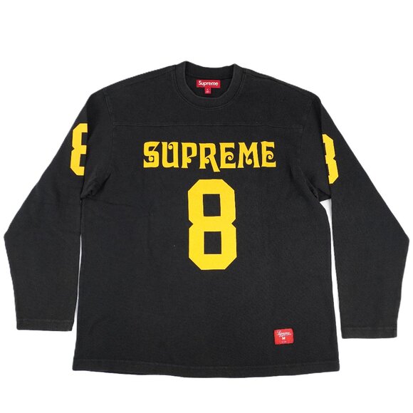 Supreme Other - Supreme Affiliated Long-Sleeve Football Shirt In Black - Men's Size Medium - New